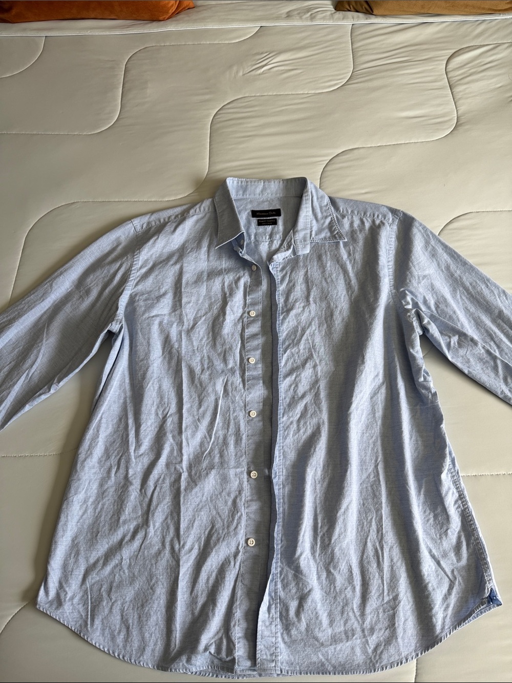 Massimo Dutti Light Blue Men's Dress Shirt